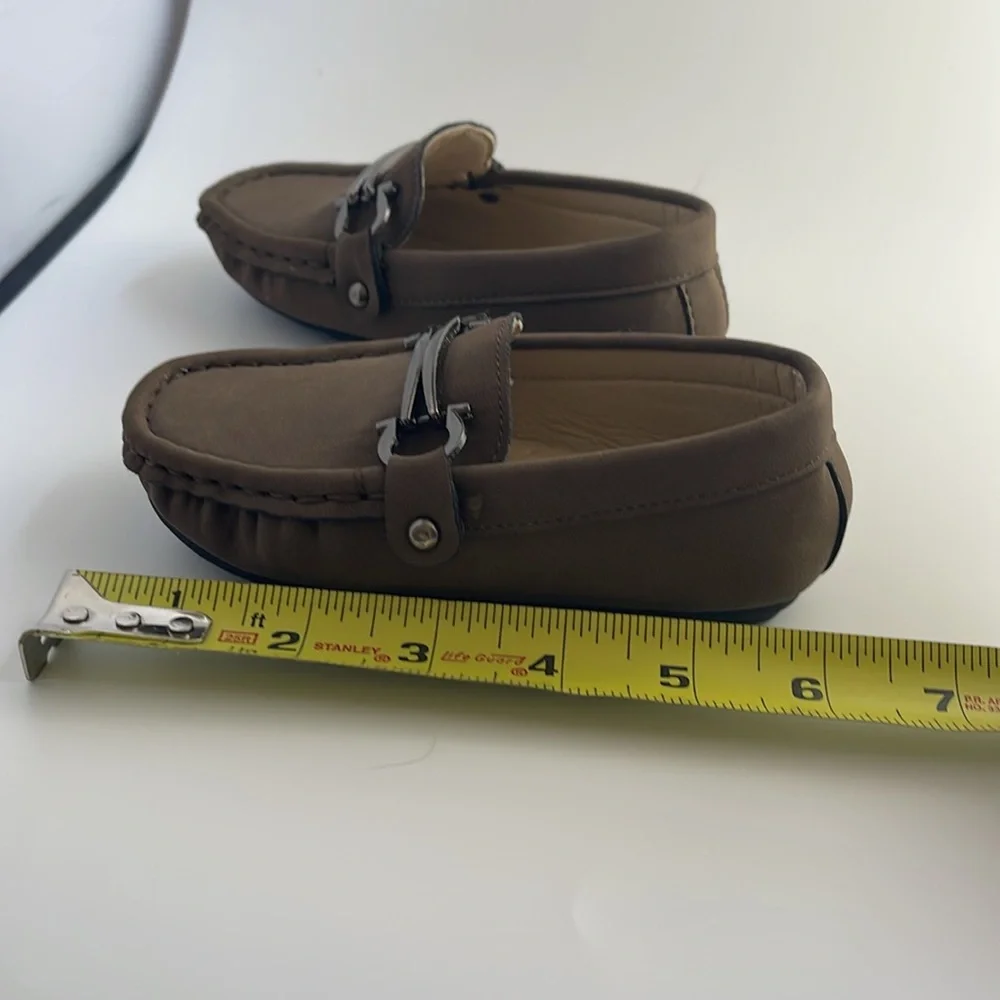 Chocolate Brown Soft Loafers kids size Euro size 22